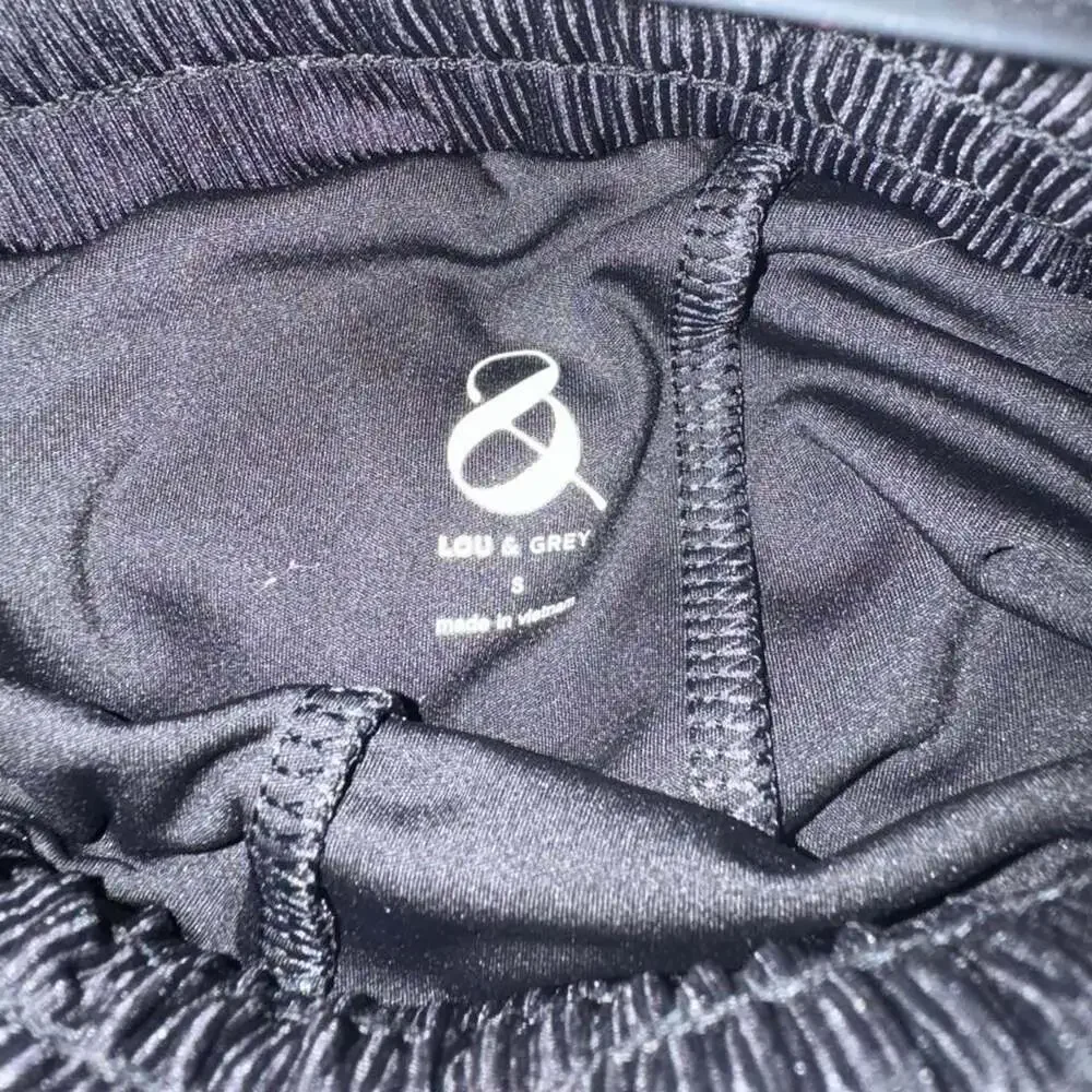 Lou & Grey Black Drawstring Athletic Skort